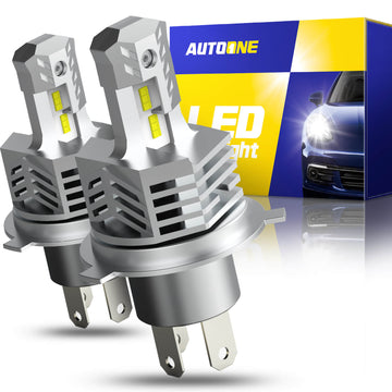 Autoone Headlight Bulb H4 HB2 9003 LED Headlight Bulb 12000LM 6000K White 2 PCS